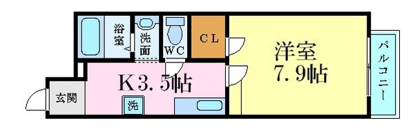 袋町駅 徒歩8分 6階の物件間取画像